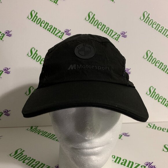 PUMA Hat BMW M Motorsport RCT Cap Black Adjustable Strap Perforated One Size - Picture 1 of 7